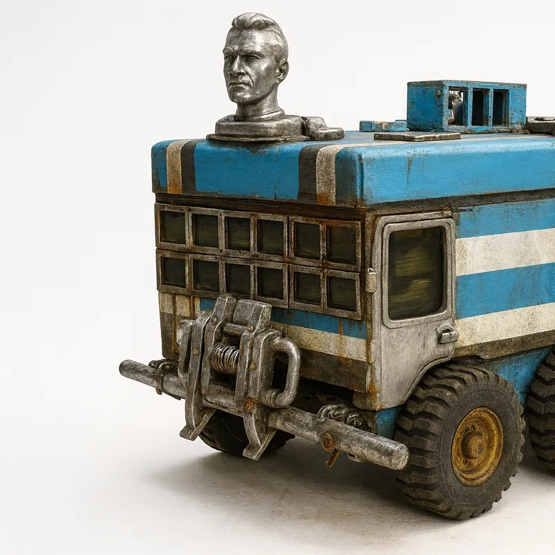 Sara “Tink” Mapelli & Theodore Holdt: GARY, the Galvanized Autonomous Roaming Yacht, a found-object RV sculpture